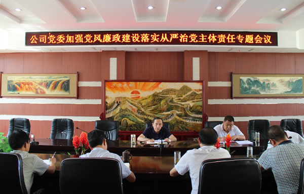 隴運(yùn)集團(tuán)公司黨委召開(kāi)加強(qiáng)黨風(fēng)廉政建設(shè)，全面從嚴(yán)治黨落實(shí)主體責(zé)任專(zhuān)題會(huì)議