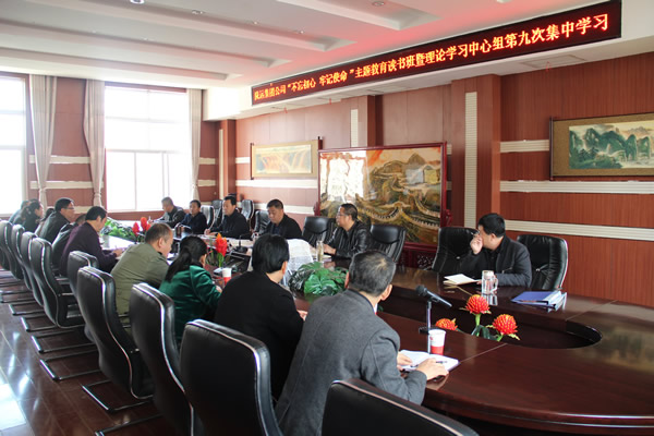 隴運(yùn)集團(tuán)公司黨委召開“不忘初心、牢記使命”主題教育讀書班暨理論學(xué)習(xí)中心組第九次集中學(xué)習(xí)（擴(kuò)大）會(huì)議